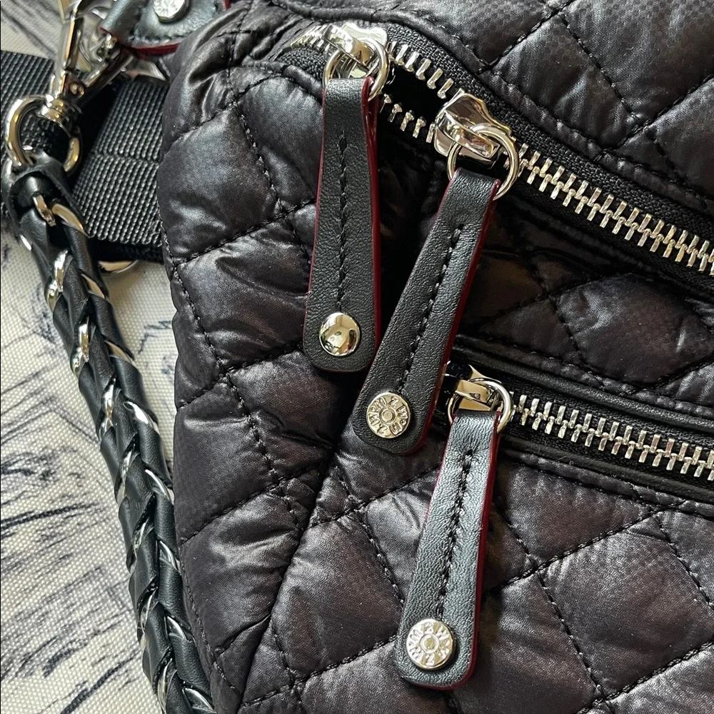 NWT MZ Wallace Small Crosby Black Quilted Crossbody Bag - Picture 7 of 10